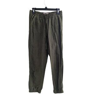 Point Sur J. Crew Seaside Linen Lyocell Cropped Joggers Pants